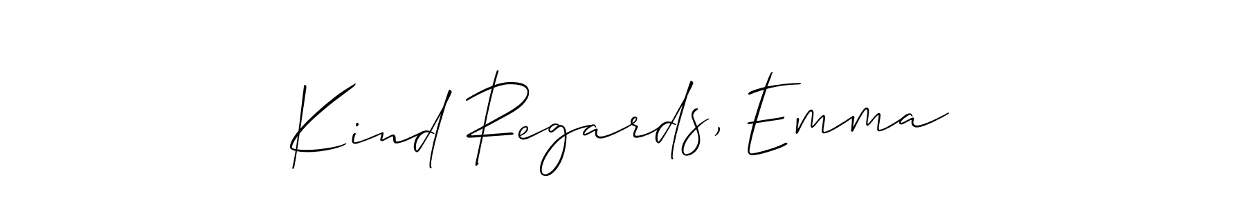 Also we have Kind Regards, Emma name is the best signature style. Create professional handwritten signature collection using Allison_Script autograph style. Kind Regards, Emma signature style 2 images and pictures png