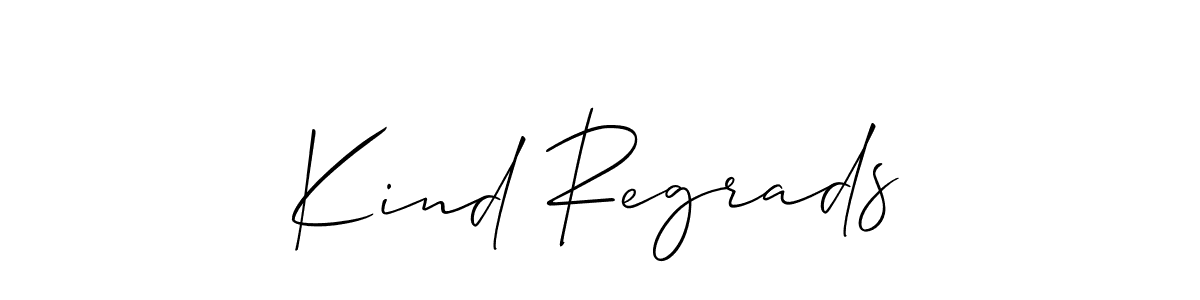Best and Professional Signature Style for Kind Regrads. Allison_Script Best Signature Style Collection. Kind Regrads signature style 2 images and pictures png