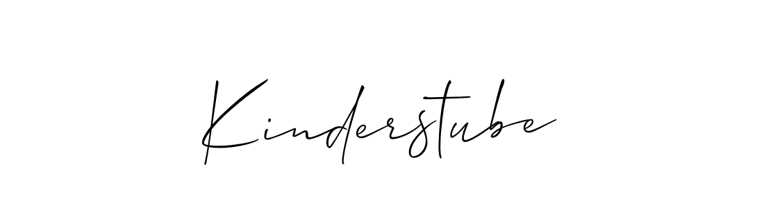 Make a beautiful signature design for name Kinderstube. With this signature (Allison_Script) style, you can create a handwritten signature for free. Kinderstube signature style 2 images and pictures png