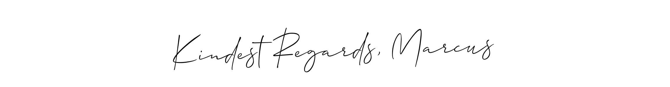 if you are searching for the best signature style for your name Kindest Regards, Marcus. so please give up your signature search. here we have designed multiple signature styles  using Allison_Script. Kindest Regards, Marcus signature style 2 images and pictures png