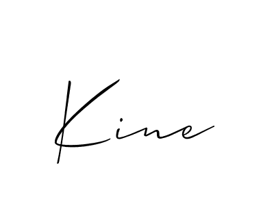 Make a beautiful signature design for name Kine. Use this online signature maker to create a handwritten signature for free. Kine signature style 2 images and pictures png