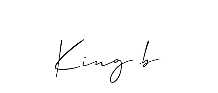 Make a beautiful signature design for name King .b. Use this online signature maker to create a handwritten signature for free. King .b signature style 2 images and pictures png