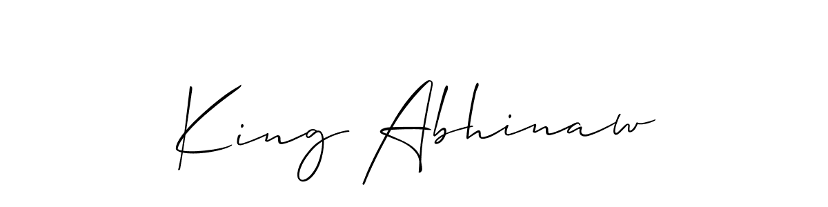 Once you've used our free online signature maker to create your best signature Allison_Script style, it's time to enjoy all of the benefits that King Abhinaw name signing documents. King Abhinaw signature style 2 images and pictures png