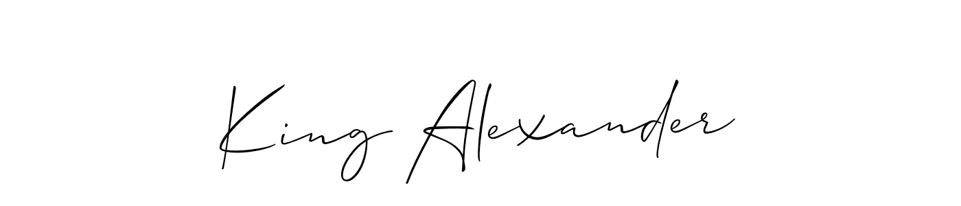 You can use this online signature creator to create a handwritten signature for the name King Alexander. This is the best online autograph maker. King Alexander signature style 2 images and pictures png