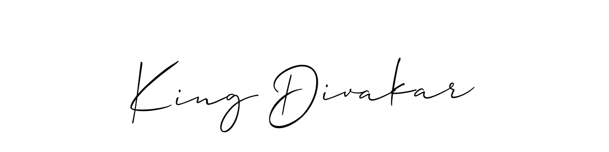 Make a beautiful signature design for name King Divakar. Use this online signature maker to create a handwritten signature for free. King Divakar signature style 2 images and pictures png