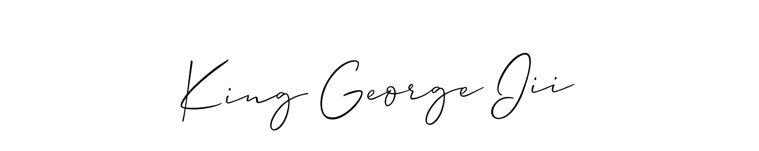 You should practise on your own different ways (Allison_Script) to write your name (King George Iii) in signature. don't let someone else do it for you. King George Iii signature style 2 images and pictures png