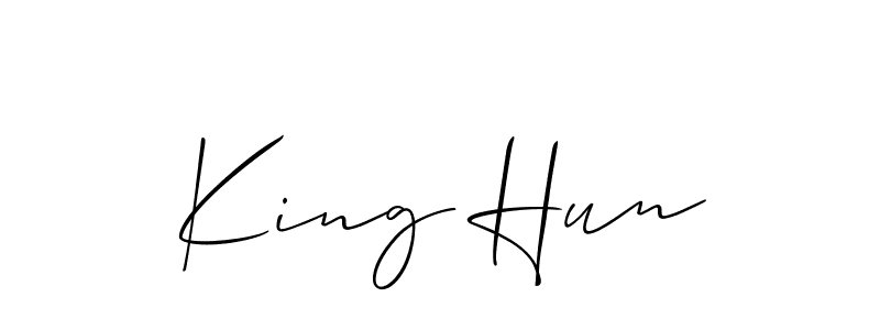 Once you've used our free online signature maker to create your best signature Allison_Script style, it's time to enjoy all of the benefits that King Hun name signing documents. King Hun signature style 2 images and pictures png