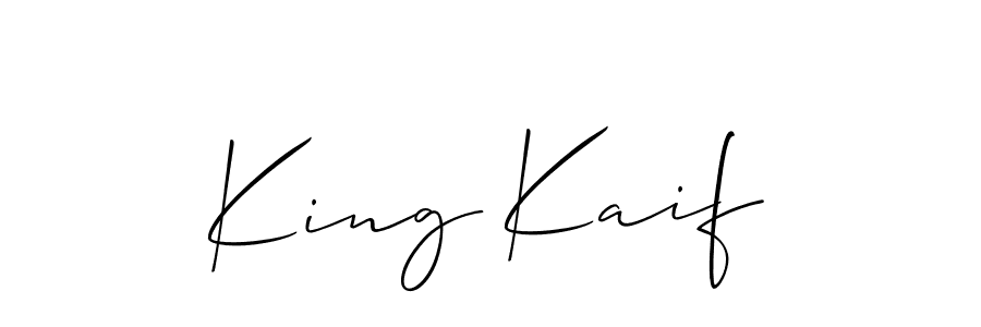if you are searching for the best signature style for your name King Kaif. so please give up your signature search. here we have designed multiple signature styles  using Allison_Script. King Kaif signature style 2 images and pictures png