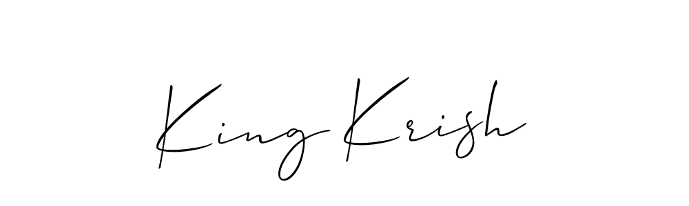 You can use this online signature creator to create a handwritten signature for the name King Krish. This is the best online autograph maker. King Krish signature style 2 images and pictures png