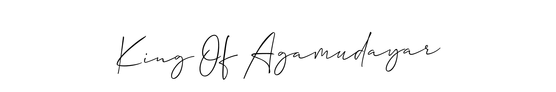 It looks lik you need a new signature style for name King Of Agamudayar. Design unique handwritten (Allison_Script) signature with our free signature maker in just a few clicks. King Of Agamudayar signature style 2 images and pictures png