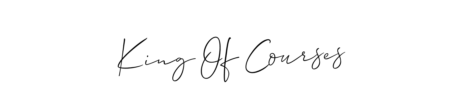 See photos of King Of Courses official signature by Spectra . Check more albums & portfolios. Read reviews & check more about Allison_Script font. King Of Courses signature style 2 images and pictures png