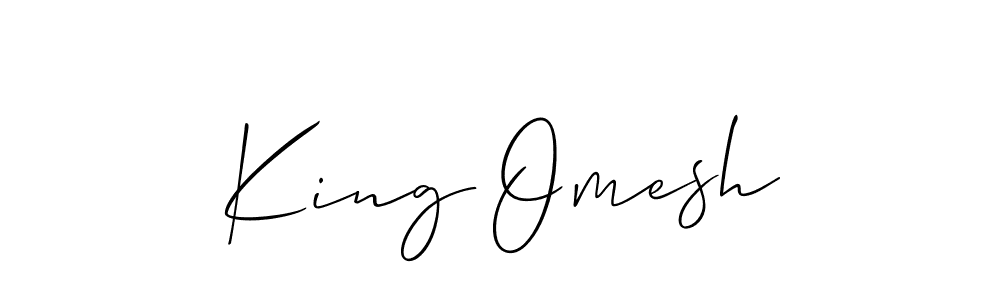 Similarly Allison_Script is the best handwritten signature design. Signature creator online .You can use it as an online autograph creator for name King Omesh. King Omesh signature style 2 images and pictures png