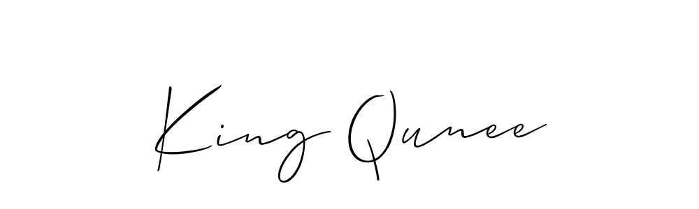 Make a beautiful signature design for name King Qunee. Use this online signature maker to create a handwritten signature for free. King Qunee signature style 2 images and pictures png