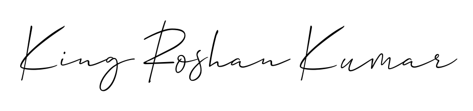 A modern signature idea for name King Roshan Kumar using Allison_Script font. Clean strokes and elegant curves make it stand out instantly. King Roshan Kumar signature style 2 images and pictures png