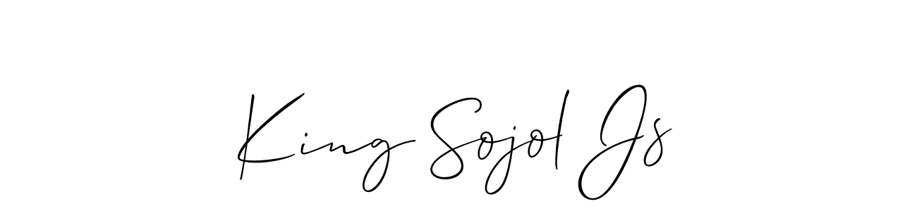 Best and Professional Signature Style for King Sojol Js. Allison_Script Best Signature Style Collection. King Sojol Js signature style 2 images and pictures png