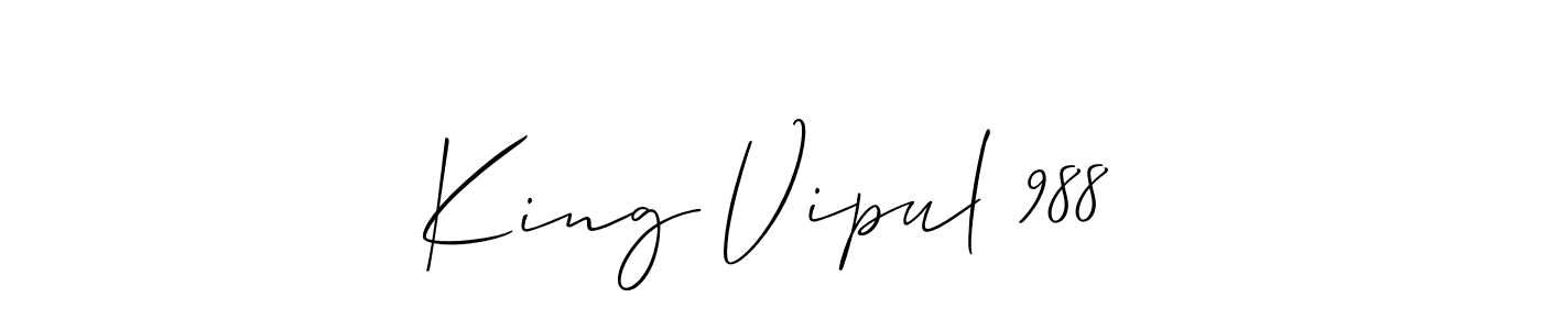 Here are the top 10 professional signature styles for the name King Vipul 988. These are the best autograph styles you can use for your name. King Vipul 988 signature style 2 images and pictures png