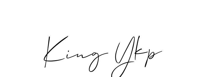 Make a short King Ykp signature style. Manage your documents anywhere anytime using Allison_Script. Create and add eSignatures, submit forms, share and send files easily. King Ykp signature style 2 images and pictures png