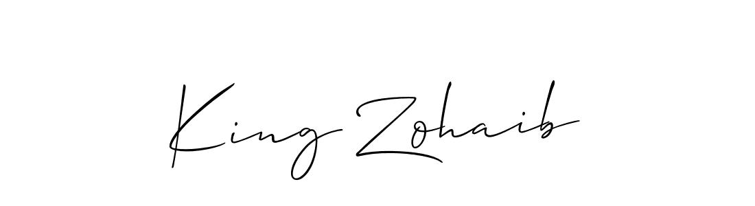 It looks lik you need a new signature style for name King Zohaib. Design unique handwritten (Allison_Script) signature with our free signature maker in just a few clicks. King Zohaib signature style 2 images and pictures png