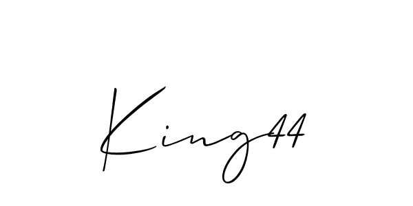 King44 stylish signature style. Best Handwritten Sign (Allison_Script) for my name. Handwritten Signature Collection Ideas for my name King44. King44 signature style 2 images and pictures png