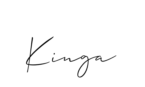 Make a beautiful signature design for name Kinga. Use this online signature maker to create a handwritten signature for free. Kinga signature style 2 images and pictures png