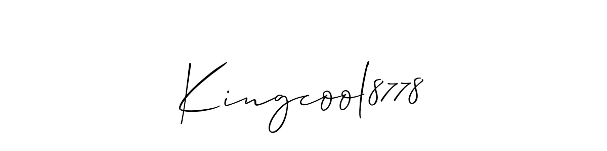 You should practise on your own different ways (Allison_Script) to write your name (Kingcool8778) in signature. don't let someone else do it for you. Kingcool8778 signature style 2 images and pictures png