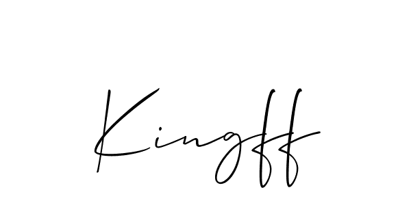 Check out images of Autograph of Kingff name. Actor Kingff Signature Style. Allison_Script is a professional sign style online. Kingff signature style 2 images and pictures png
