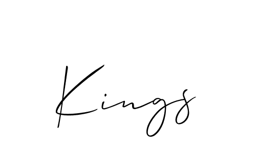 How to Draw Kings signature style? Allison_Script is a latest design signature styles for name Kings. Kings signature style 2 images and pictures png