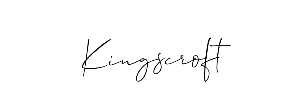 Once you've used our free online signature maker to create your best signature Allison_Script style, it's time to enjoy all of the benefits that Kingscroft name signing documents. Kingscroft signature style 2 images and pictures png