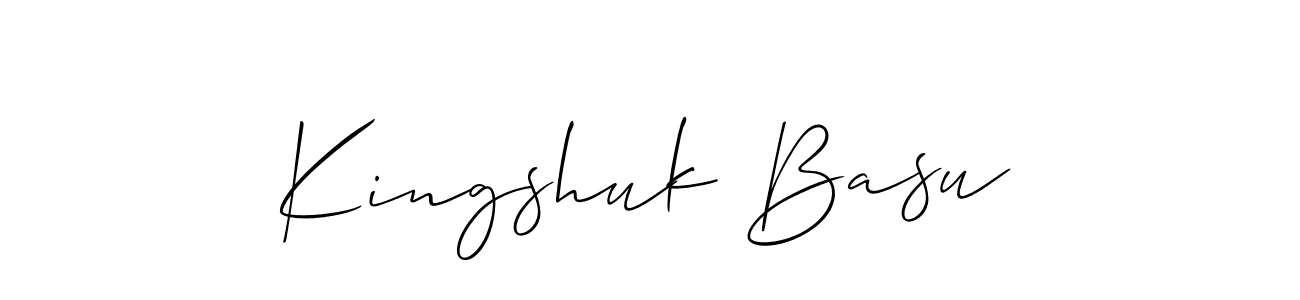 You can use this online signature creator to create a handwritten signature for the name Kingshuk Basu. This is the best online autograph maker. Kingshuk Basu signature style 2 images and pictures png