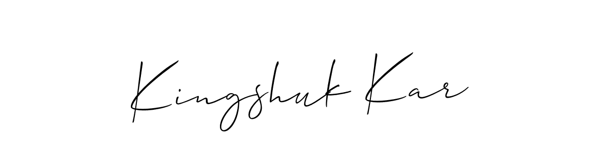 Here are the top 10 professional signature styles for the name Kingshuk Kar. These are the best autograph styles you can use for your name. Kingshuk Kar signature style 2 images and pictures png
