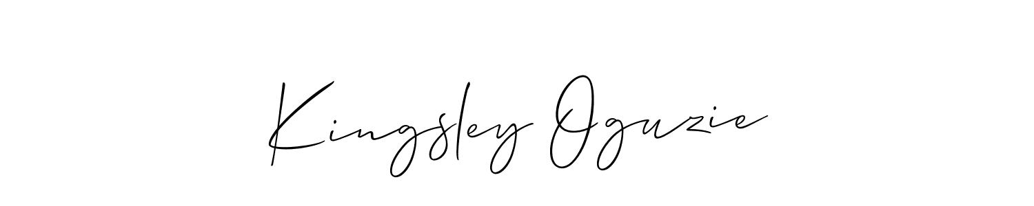 Check out images of Autograph of Kingsley Oguzie name. Actor Kingsley Oguzie Signature Style. Allison_Script is a professional sign style online. Kingsley Oguzie signature style 2 images and pictures png