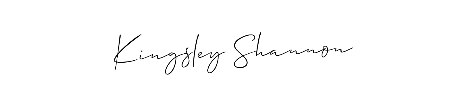 Best and Professional Signature Style for Kingsley Shannon. Allison_Script Best Signature Style Collection. Kingsley Shannon signature style 2 images and pictures png