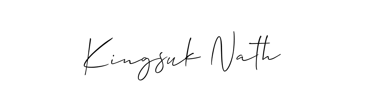 Make a beautiful signature design for name Kingsuk Nath. Use this online signature maker to create a handwritten signature for free. Kingsuk Nath signature style 2 images and pictures png