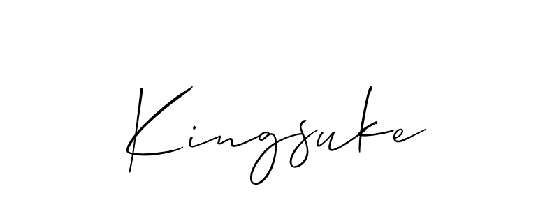 Make a beautiful signature design for name Kingsuke. Use this online signature maker to create a handwritten signature for free. Kingsuke signature style 2 images and pictures png