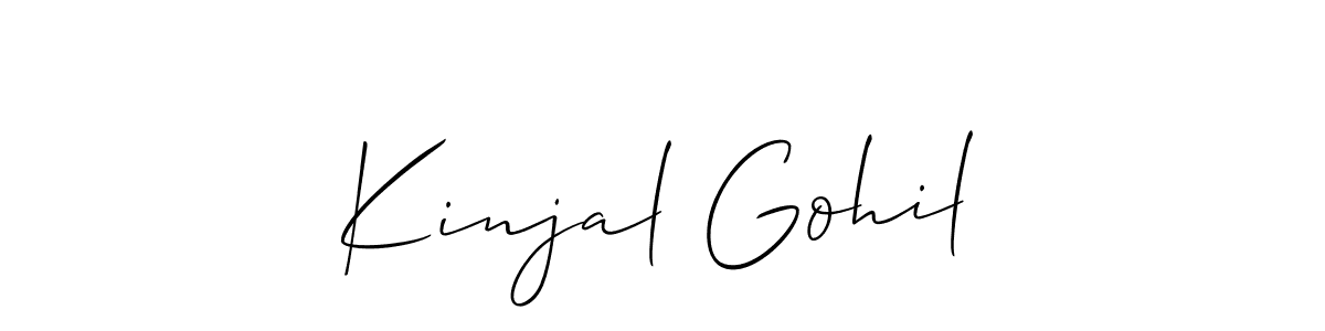 Make a beautiful signature design for name Kinjal Gohil. Use this online signature maker to create a handwritten signature for free. Kinjal Gohil signature style 2 images and pictures png