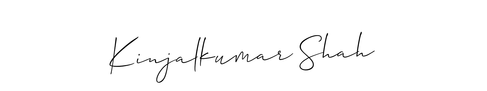 Similarly Allison_Script is the best handwritten signature design. Signature creator online .You can use it as an online autograph creator for name Kinjalkumar Shah. Kinjalkumar Shah signature style 2 images and pictures png