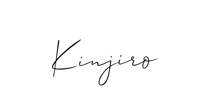 Also we have Kinjiro name is the best signature style. Create professional handwritten signature collection using Allison_Script autograph style. Kinjiro signature style 2 images and pictures png