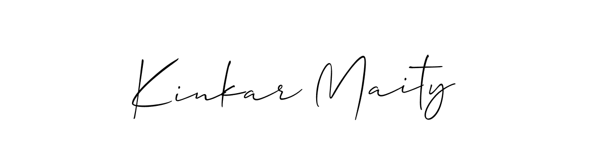 Also You can easily find your signature by using the search form. We will create Kinkar Maity name handwritten signature images for you free of cost using Allison_Script sign style. Kinkar Maity signature style 2 images and pictures png