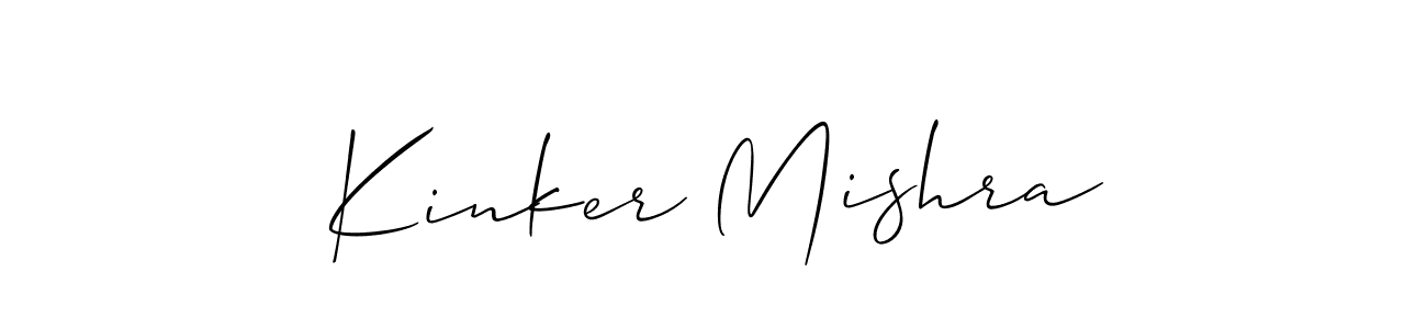 Best and Professional Signature Style for Kinker Mishra. Allison_Script Best Signature Style Collection. Kinker Mishra signature style 2 images and pictures png