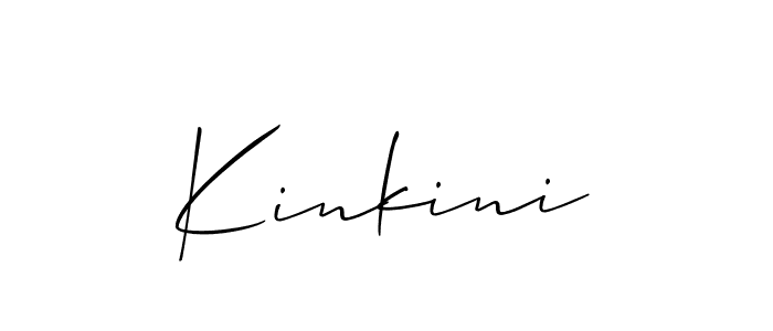 You should practise on your own different ways (Allison_Script) to write your name (Kinkini) in signature. don't let someone else do it for you. Kinkini signature style 2 images and pictures png