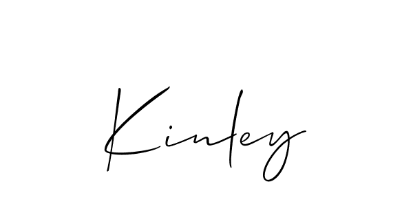 Design your own signature with our free online signature maker. With this signature software, you can create a handwritten (Allison_Script) signature for name Kinley. Kinley signature style 2 images and pictures png