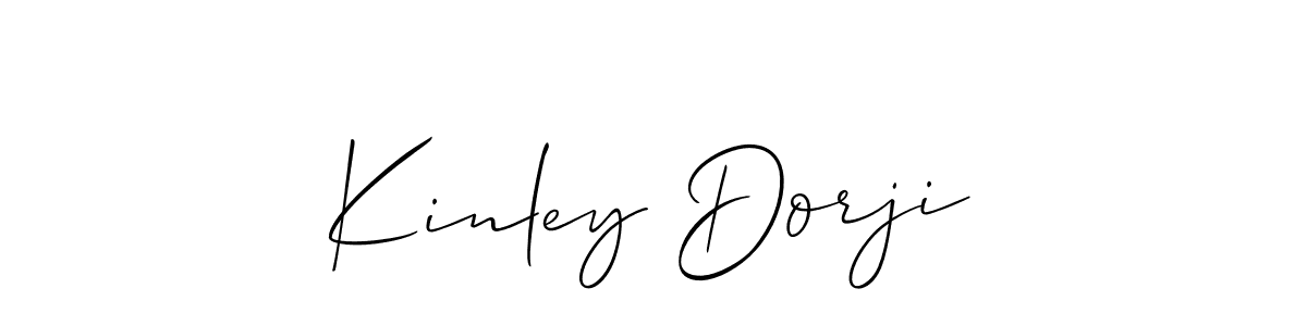 How to make Kinley Dorji signature? Allison_Script is a professional autograph style. Create handwritten signature for Kinley Dorji name. Kinley Dorji signature style 2 images and pictures png