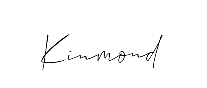 Design your own signature with our free online signature maker. With this signature software, you can create a handwritten (Allison_Script) signature for name Kinmond. Kinmond signature style 2 images and pictures png