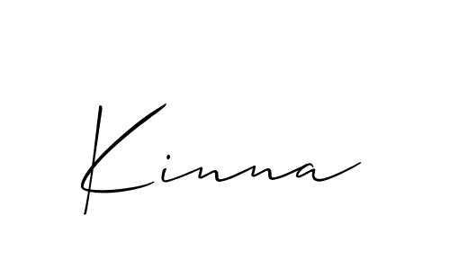 if you are searching for the best signature style for your name Kinna. so please give up your signature search. here we have designed multiple signature styles  using Allison_Script. Kinna signature style 2 images and pictures png