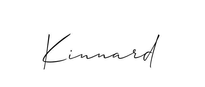 The best way (Allison_Script) to make a short signature is to pick only two or three words in your name. The name Kinnard include a total of six letters. For converting this name. Kinnard signature style 2 images and pictures png