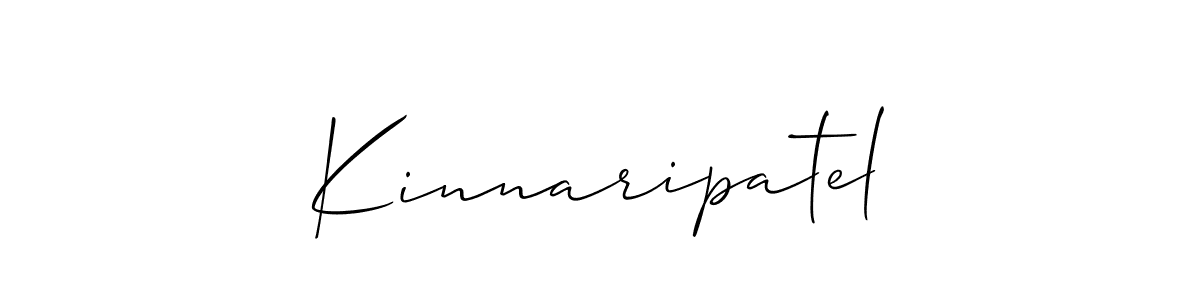 You should practise on your own different ways (Allison_Script) to write your name (Kinnaripatel) in signature. don't let someone else do it for you. Kinnaripatel signature style 2 images and pictures png