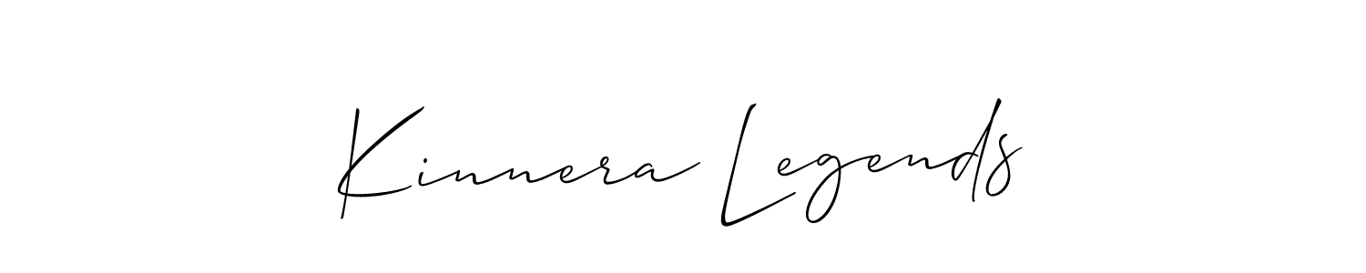 How to Draw Kinnera Legends signature style? Allison_Script is a latest design signature styles for name Kinnera Legends. Kinnera Legends signature style 2 images and pictures png