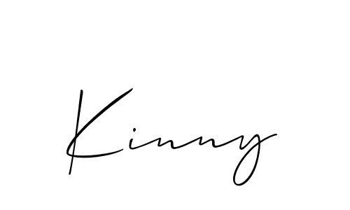 if you are searching for the best signature style for your name Kinny. so please give up your signature search. here we have designed multiple signature styles  using Allison_Script. Kinny signature style 2 images and pictures png