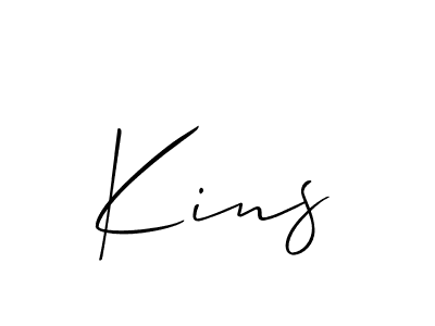 Make a beautiful signature design for name Kins. Use this online signature maker to create a handwritten signature for free. Kins signature style 2 images and pictures png