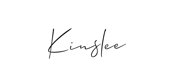 Make a beautiful signature design for name Kinslee. Use this online signature maker to create a handwritten signature for free. Kinslee signature style 2 images and pictures png